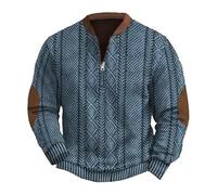 Halloween Mens V Neck Jumper 1/4 Zip Fleece Lined Pullover Regular Fit Autumn Winter Velvet Sweatshirt Sweat Tops Spring Autumn Tunic Clothes Sportwear Elf Pyjamas (XXXXXL) Pink