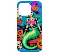 Halloween Mermaid Skeleton Pirate Voyage Case for iPhone 14 Pro Max