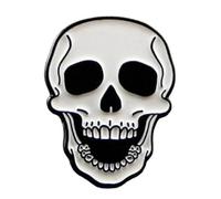 Halloween Metal Enamel Pin Badge Lapel Brooch (Glow in the dark Skull Pin Badge)