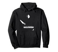 Halloween Michael Myers Silhouette In The Darkness Pullover Hoodie, Adult Unisex, Black, X-Large