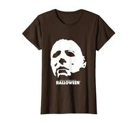 Halloween Michael Myers Silhouette T-Shirt, Women, Brown, Medium