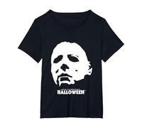 Halloween Michael Myers Silhouette T-Shirt, Women's Plus, Black, 1X