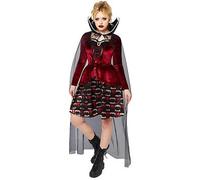 amscan 9917912 - Adults Midnight Vampiress Lady Fancy Dress Gothic Halloween Costume Ladies Women