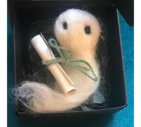 Halloween Mini Ghost Band Plush Doll, Adopt A Ghost,Wool Felt Spooky Doll,Funny Gift for Family Friends,Halloween Box Gift,Cute Little Pocket Ghosts with Tiny Scroll Gifts