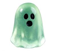 Halloween Mini Ghosts Figures with Box, Glow in The Dark Figurine, Luminous Fairy Garden Accessories Toys, Cute Decor for Micro Landscape Tabletop Party Favors Office Home Decor (1, Green)