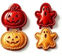 Halloween Mini Hand Pie Molds Set, Reusable Mini Pie Molds,Pie Press Mold for Halloween Baking,Festive Baking Mold for Christmas Party Potluck Desserts