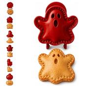 Halloween Mini Pie Maker - 3-in-1 Hand Pie Press Molds, Ghost | for Cutting, Shaping & Sealing, Reusable Pumpkin Ghost Bat Skull Pastry Molds, Halloween Baking Tools for Homemade Treats