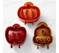 Halloween Mini Pie Molds for Baking - 3/6/9PCS Holiday Mini Apple Pie Molds Set with Hand Pie Press & Cutter - Apple, Pumpkin & Acorn Shapes for Thanksgiving, Christmas Baking & Party Potlucks