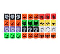 Halloween Mini Slinky Rainbow Springs Fidgets Toy for Kids Party Bags Fillers,36p Coil Mini Springs Bulk Toys Smile Face Stretchy Toys,Classroom Prizes for Kids Pinata Party Favour Stocking Fillers