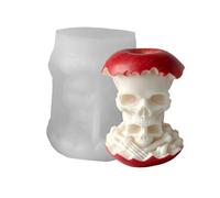 Halloween Mold | DIY 3D Skull Fruit Shape Candle Mold,Resin Casting Mould - for Plaster Concrete Craft Soap Halloween Party Decorations Home Apartment