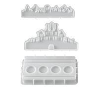 Halloween Mold Silicone Form, Seasonal Decor Projects with Layered Scene Design Holiday Table Displays Halloween Mold Silicone Wax Decor Seasonal Tabletop Display Pumpkin Theme Fall