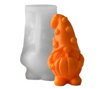 Halloween Molds - 3D Pumpkin Gnome Silicone Mold | Reusable Crafts Mould for Thanksgiving Gnome Wedding Favors Chocolate Home Decor Holiday Baking