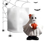 Halloween Molds - 7.9 X 9.7 Cm Pumpkin Ghost, Silicone Craft Supplies | Epoxy Resin Molds, Soap Wax Plaster | Home Decor Party, DIY Arts & Crafts, Holiday Decoration