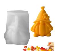 Halloween Molds Silicone | 3D Pumpkin Mold | Autumn Gnome Mould for Thanksgiving Cake Pop Soap Fondant Decorating Candle Home Decor