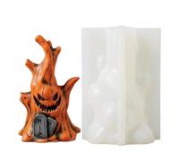 Halloween Molds Silicone - Reusable Spooky Ghost Tree Stump Candle Mould