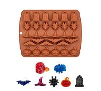Halloween Molds Silicone | Silicone Reusable Non-Stick DIY | Baking Molds | for Chocolate Jelly Candy Cookie Home Bakery Gathering Party
