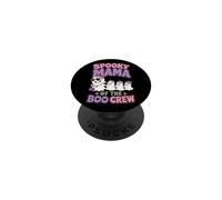 Halloween Mom Spooky Mama Of The Boo Crew Ghost Gift PopSockets Adhesive PopGrip