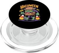 Halloween Monster Burger Walk With Candy Corn PopSockets PopGrip for MagSafe