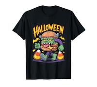 Halloween Monster Burger Walk with Candy Corn T-Shirt