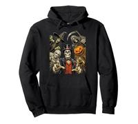 Halloween Monster Gang Witch Skull Reaper Pumpkin Horror Pullover Hoodie