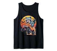 Halloween Monster Truck Raccoon Trash Panda Raccoons Tank Top
