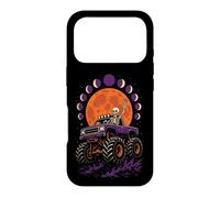 Halloween Monster Truck Skeleton Driver Full Moon Vintage Case for iPhone 17 Pro