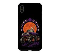 Halloween Monster Truck Skeleton Driver Full Moon Vintage Case for iPhone XS Max