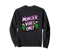 Halloween Monster Vibes Only Claws Design Sweatshirt
