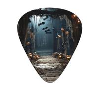 Halloween Moon Bat Pumpkin Print12 Professional Guitar Tuner For Guitar, Bass, & Chromatic Tuning Modes