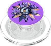 Halloween Moon Sunflower Ghost Pumpkin Watercolor Graphic PopSockets PopGrip for MagSafe
