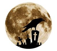 Halloween Moon Wall Sticker 30 cm Window Decal