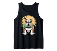 Halloween Moon Zombie Hand English Bulldog Bulldogs Tank Top