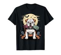 Halloween Moon Zombie Hand English Bulldog T-Shirt