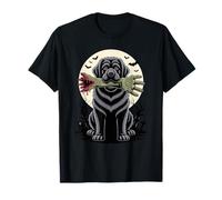 Halloween Moon Zombie Hand Newfoundland Dog Newfie T-Shirt