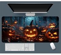 Halloween Mouse Pad, 35.4 x 15.7 in, Extended Gaming Mat Pumpkin (8)