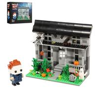 Halloween Movie Building Set - Horror House & Figure, Toy Building Blocks Compatible with Lego, Collectible Gift for Horror Fans & Adults, Creative DIY Display Toy