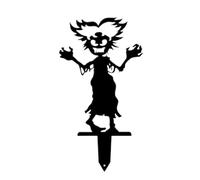 Halloween Movie Metal Yard Stakes Standing Sign Outdoor Garden Halloween Stake Art Sculptures for Party (Dark Green, One Size)