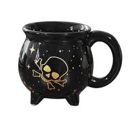 Halloween Mug - 350-450ml, Ceramic Witch Coffee Mug | Spooky Black Drinkware for Tea Water | Party Party Table Century | Decorative Kitchen Countertop Accessory