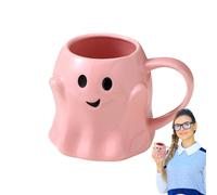 Halloween Mug | 440 ml Ghost Shape Cup | Reusable for Tea Hot Drinks at Home Dorm Uni Everyday Game Night Book Club
