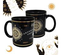 Halloween Mug - Ghost Cup in Ouija Board Design - Ghost Cup for Ghost Summoning - 330 ml - Fortune Telling Mug for Supernatural Messages