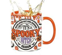Halloween Mug - Novelty Goth Mug Halloween - Ceramic Cup for Travel Men Women Holiday Kitchen Home Fall Autumn Thanksgiving Christmas Birthday Party Coworkers Lovers