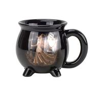 Halloween Mug with Witch Cauldron and Resins, Creative Coffee Mug for Hot Drinks, Creative Kitchen Canister, Witch Themed Gift, Halloween Kitchen Mug