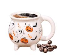 Halloween MugFun Coffee Cup for Fall Drinks - Spooky Water Drinkware Trick Or Treat Decor for Kitchen Restaurant Hotel Farmhouse Apartment Counter
