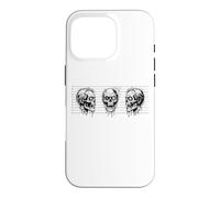 Halloween Mugshot Zombie Zombie Lover Line Art Horror Case for iPhone 16 Pro