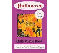 Halloween Multi Puzzle Book: Multi Puzzle Word Search, Crosswords, and Sudoku with Easy to Read Print about Halloween Celebrations, Witches, Pumpkins ... Gift for Vacations, holidays and Free Times