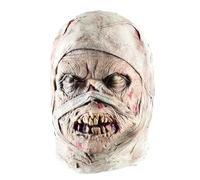Halloween Mummy Head - Scary Latex, Realistic Decorative Horror Cosplay Prop | Spooky Full Face Costume Cover For Halloween Carnival Haunted House Cosplay Theme Party Masquerade Stage Bar Club
