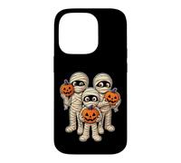 Halloween Mummy Trio Trick Or Treat Pumpkin Orange Black Case for iPhone 14 Pro