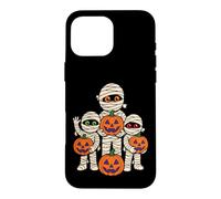 Halloween Mummy Trio Trick Or Treat Pumpkin Orange Black Case for iPhone 16 Pro Max