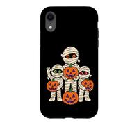 Halloween Mummy Trio Trick Or Treat Pumpkin Orange Black Case for iPhone XR
