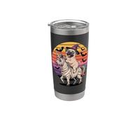 Halloween Mummy Unicorn Pug Pugs Stainless Steel Insulated Tumbler